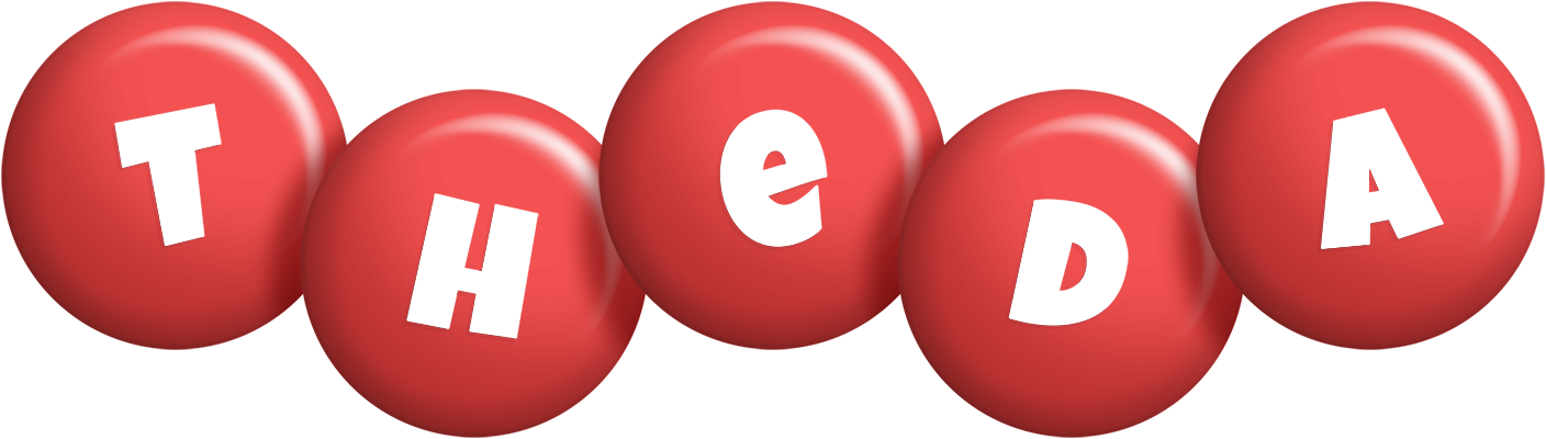 Theda candy-red logo