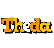 Theda cartoon logo