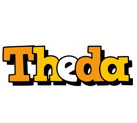 Theda cartoon logo