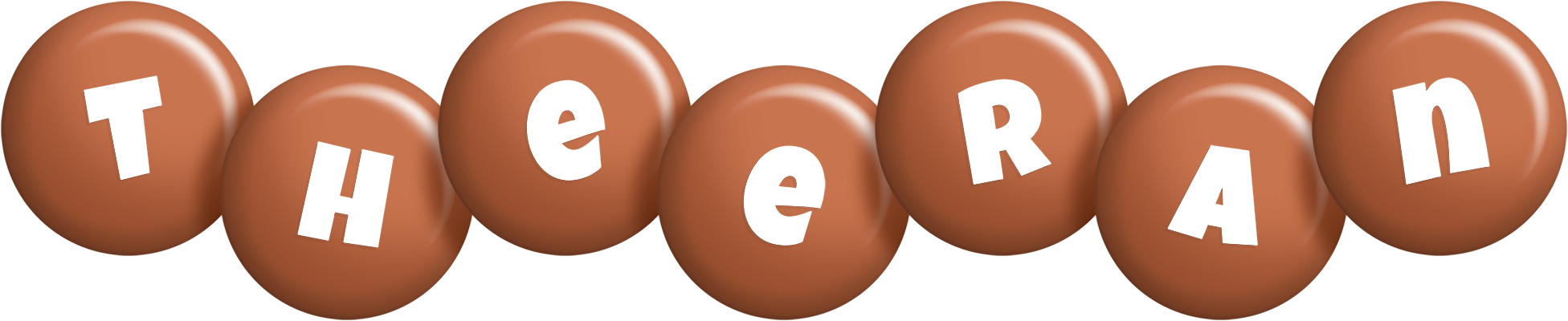 Theeran candy-brown logo