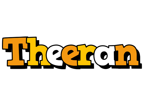 Theeran cartoon logo