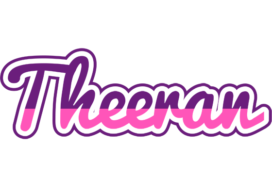 Theeran cheerful logo