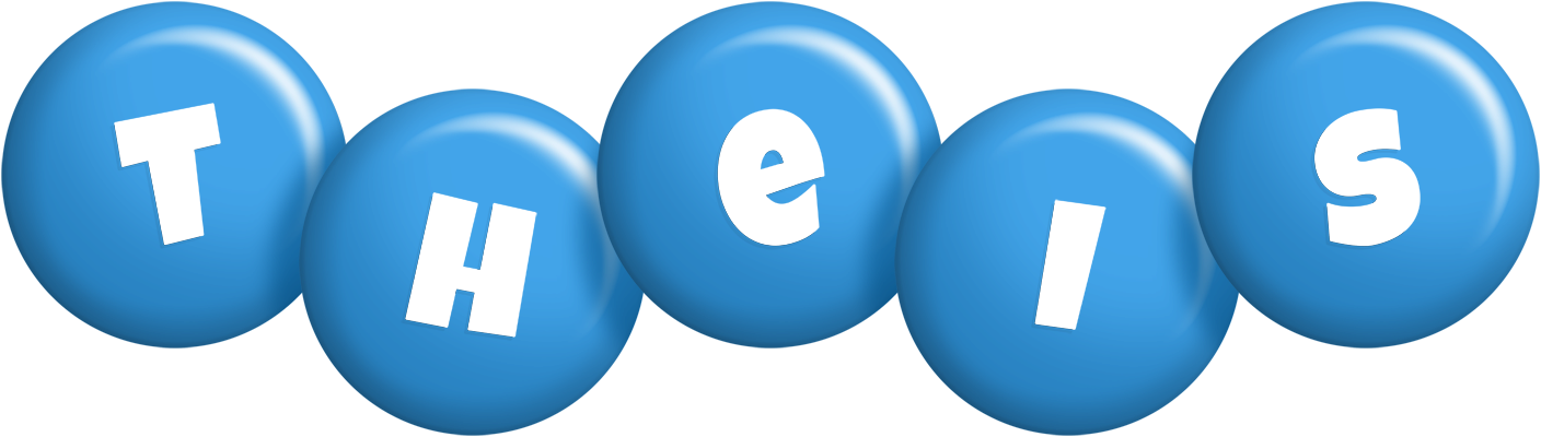Theis candy-blue logo