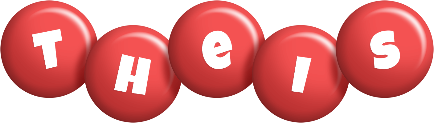 Theis candy-red logo