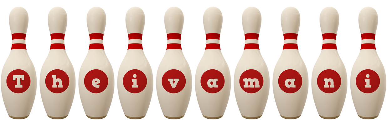 Theivamani bowling-pin logo