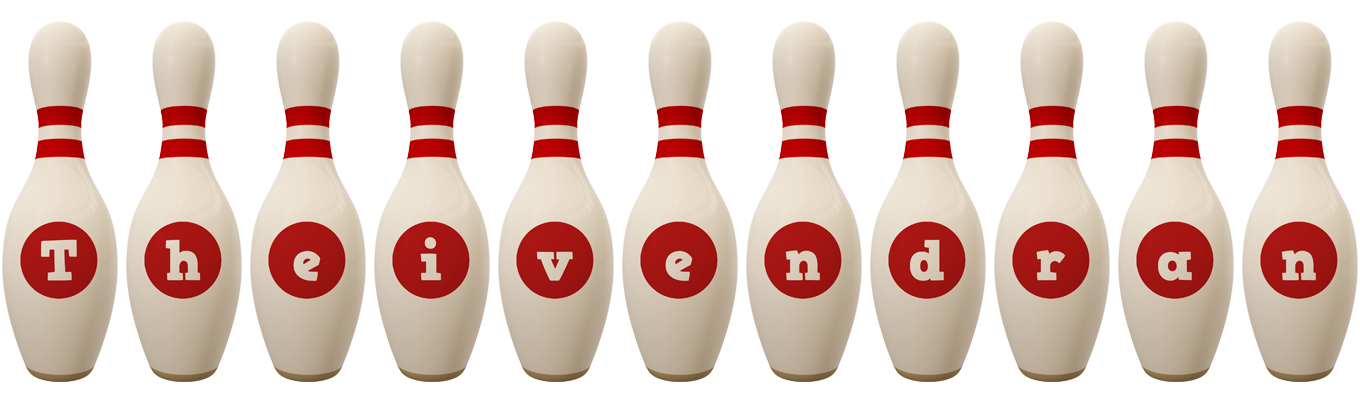 Theivendran bowling-pin logo