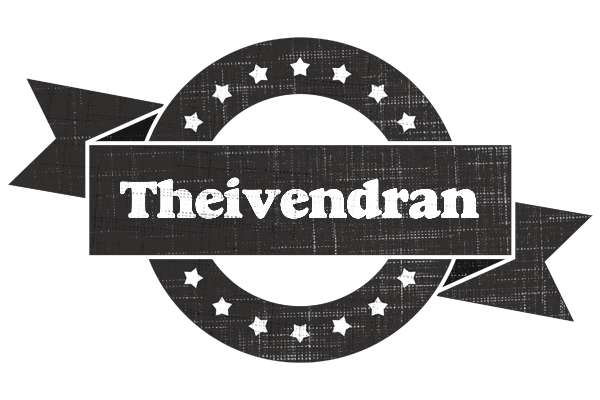 Theivendran grunge logo