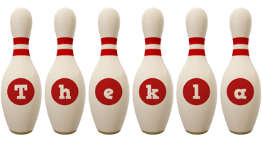 Thekla bowling-pin logo