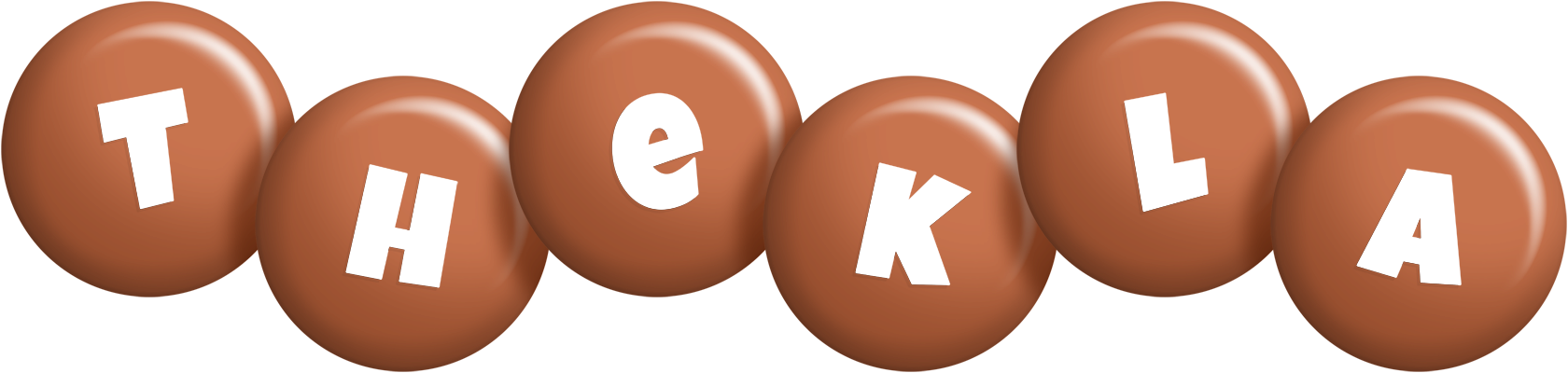 Thekla candy-brown logo