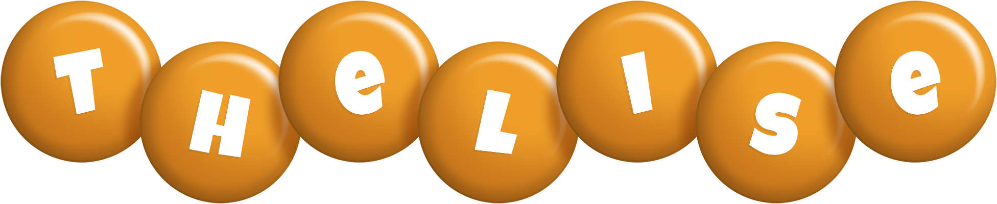 Thelise candy-orange logo