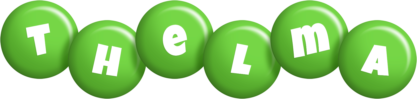 Thelma candy-green logo