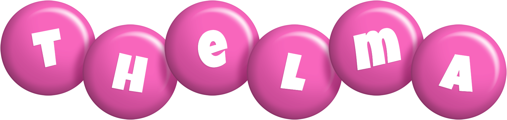 Thelma candy-pink logo