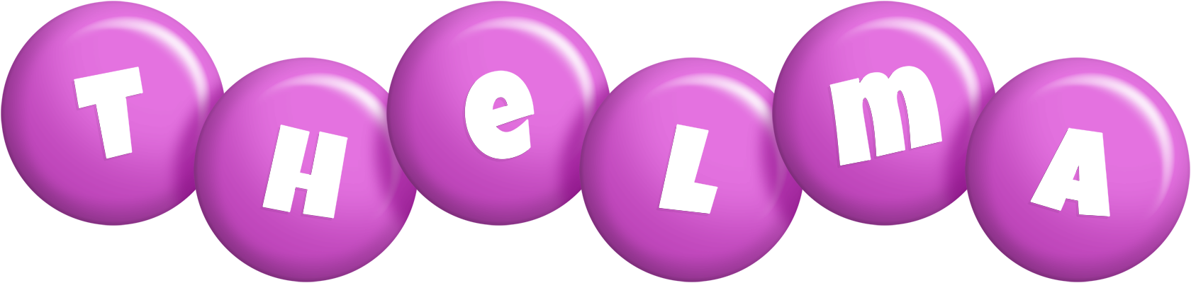 Thelma candy-purple logo