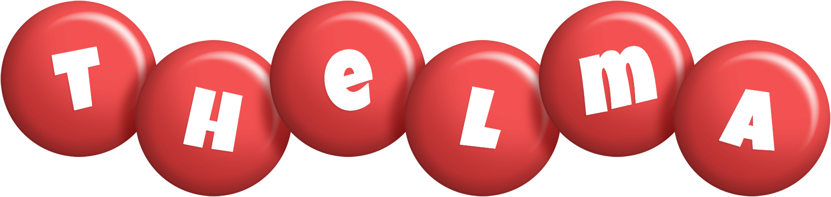Thelma candy-red logo