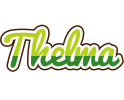 Thelma golfing logo