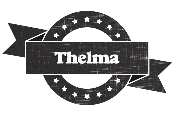 Thelma grunge logo