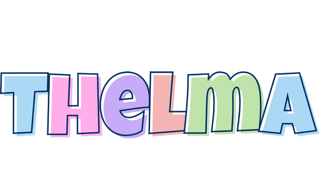 Thelma pastel logo