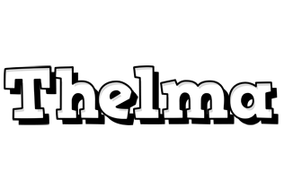 Thelma snowing logo