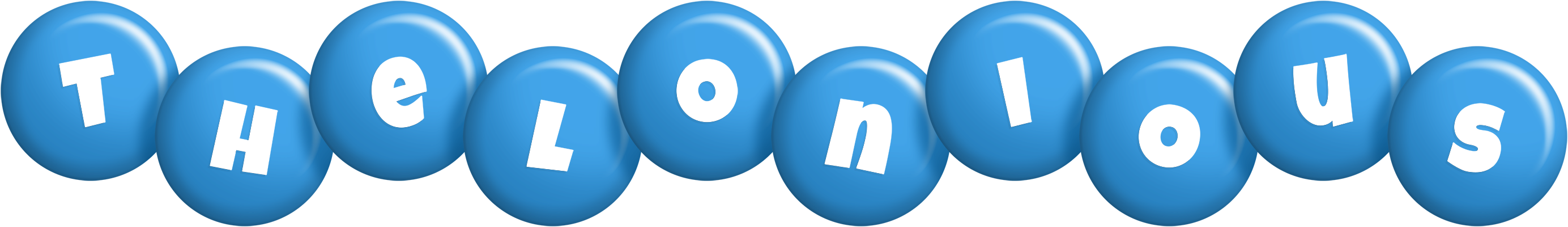 Thelonious candy-blue logo