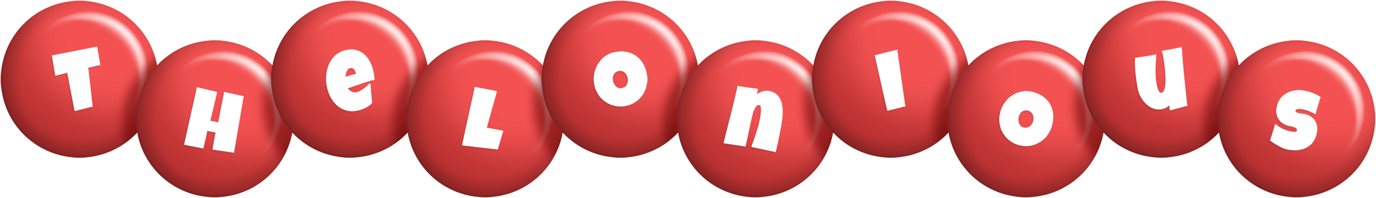 Thelonious candy-red logo