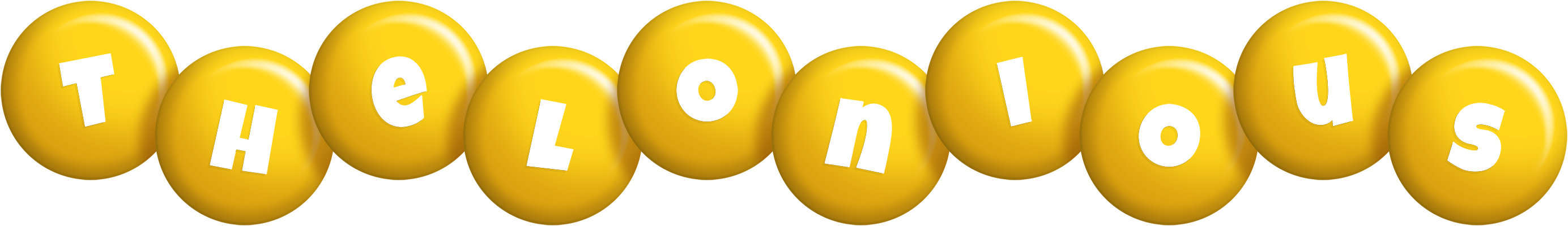 Thelonious candy-yellow logo