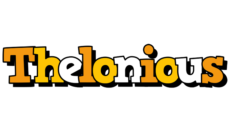 Thelonious cartoon logo