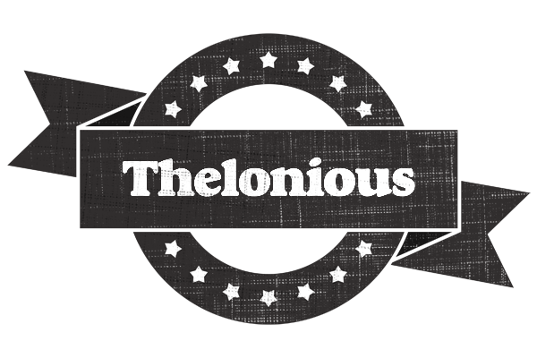 Thelonious grunge logo