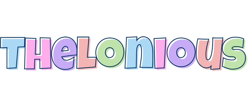 Thelonious pastel logo