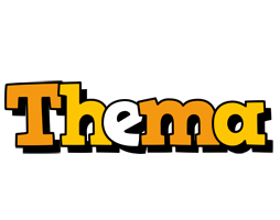 Thema cartoon logo