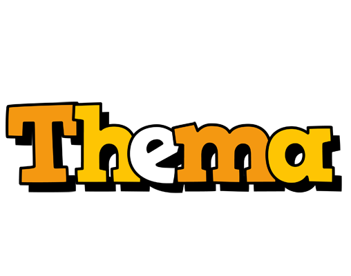 Thema cartoon logo