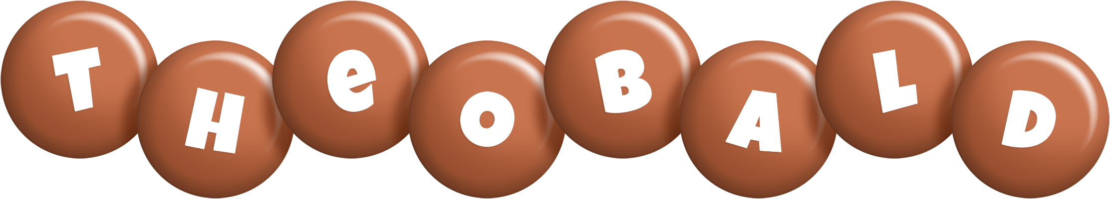Theobald candy-brown logo