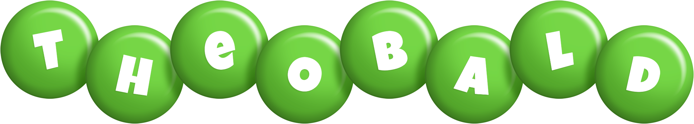 Theobald candy-green logo