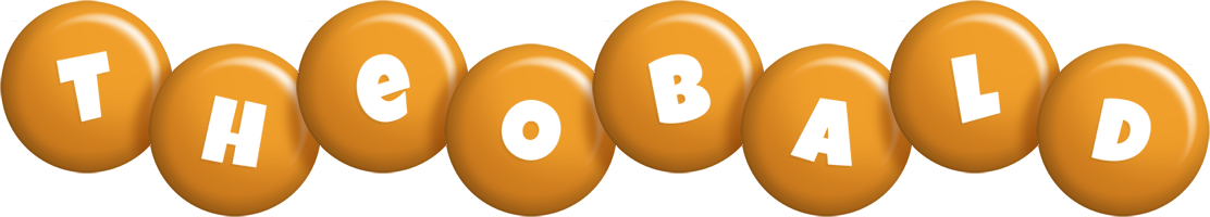 Theobald candy-orange logo