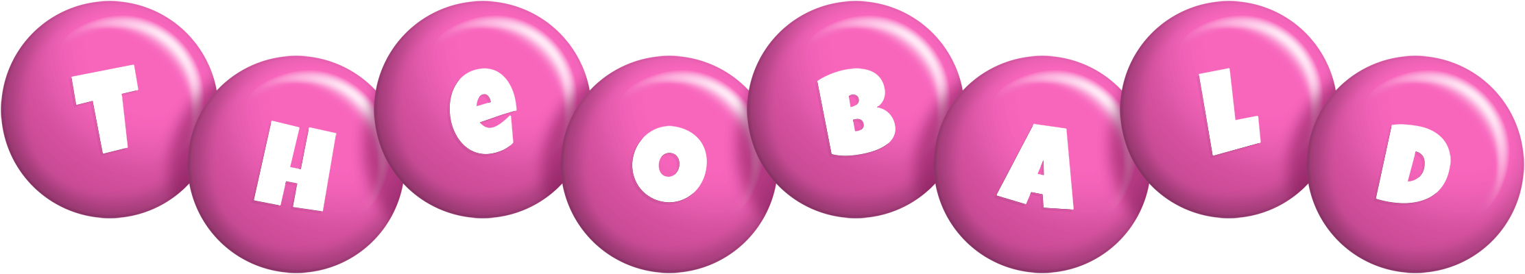 Theobald candy-pink logo