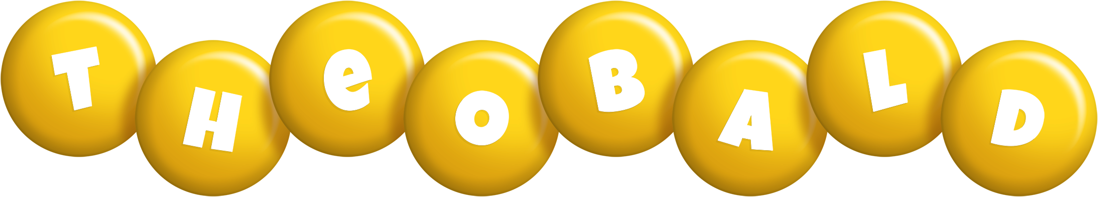Theobald candy-yellow logo