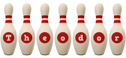 Theodor bowling-pin logo