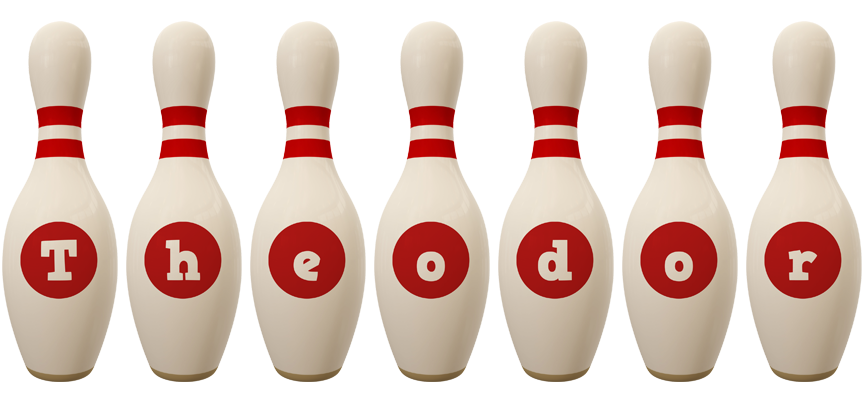 Theodor bowling-pin logo