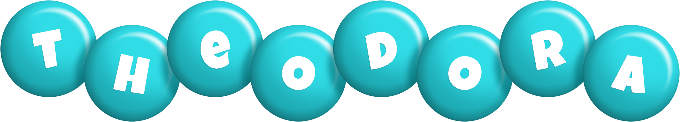 Theodora candy-azur logo