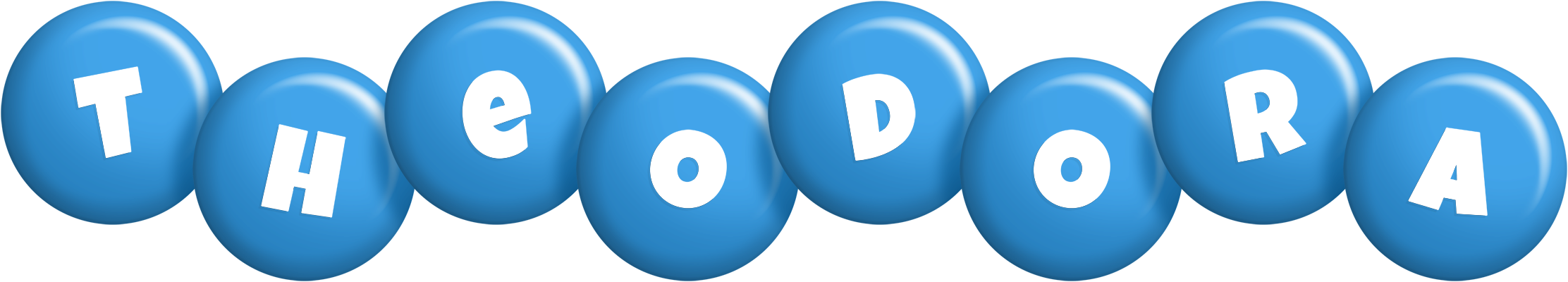Theodora candy-blue logo