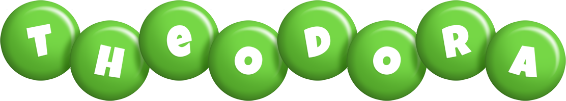 Theodora candy-green logo