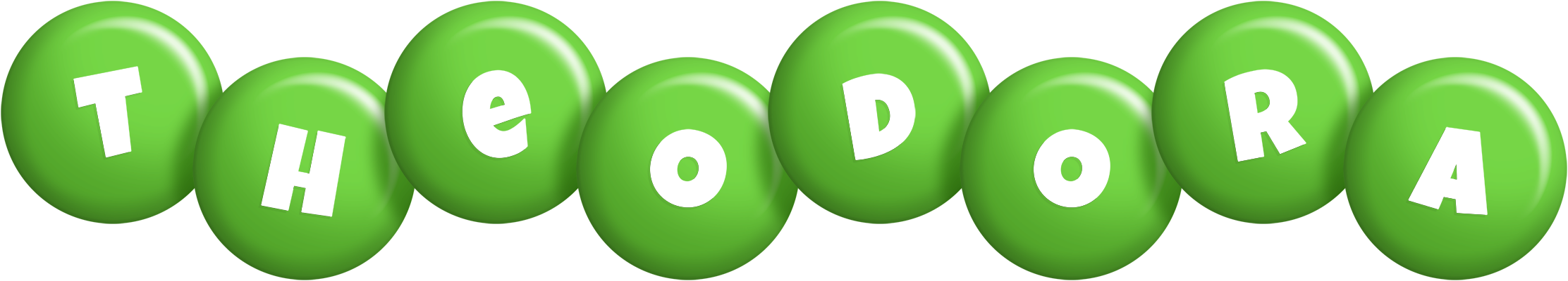 Theodora candy-green logo