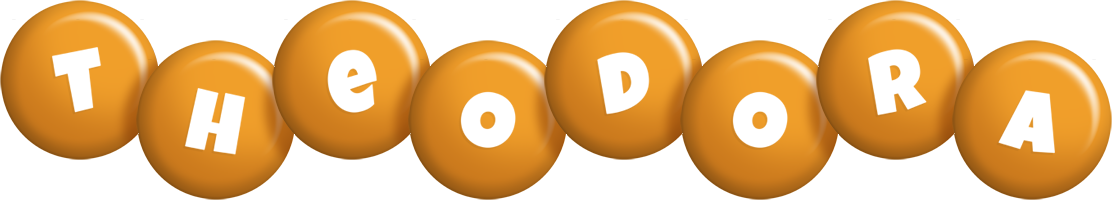 Theodora candy-orange logo