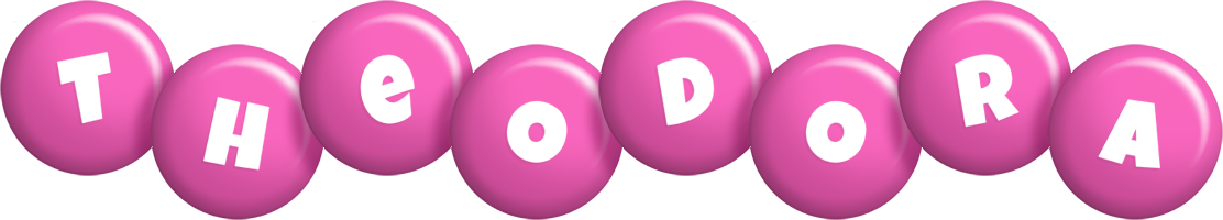 Theodora candy-pink logo