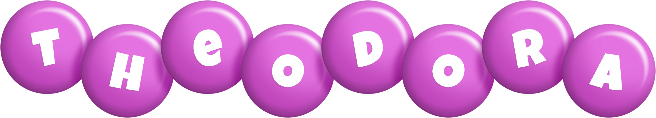 Theodora candy-purple logo