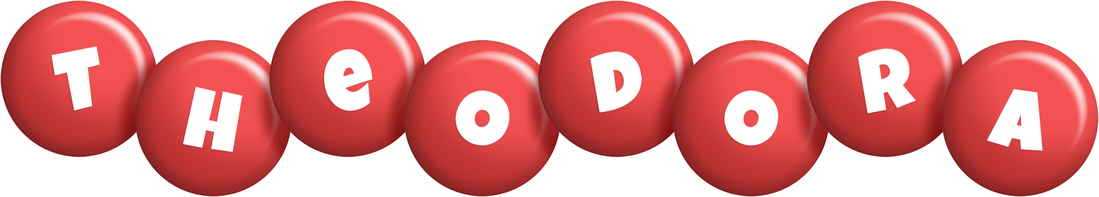 Theodora candy-red logo