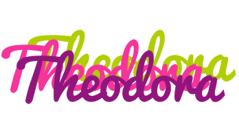 Theodora flowers logo