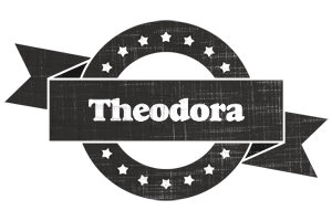 Theodora grunge logo