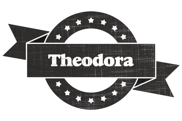 Theodora grunge logo