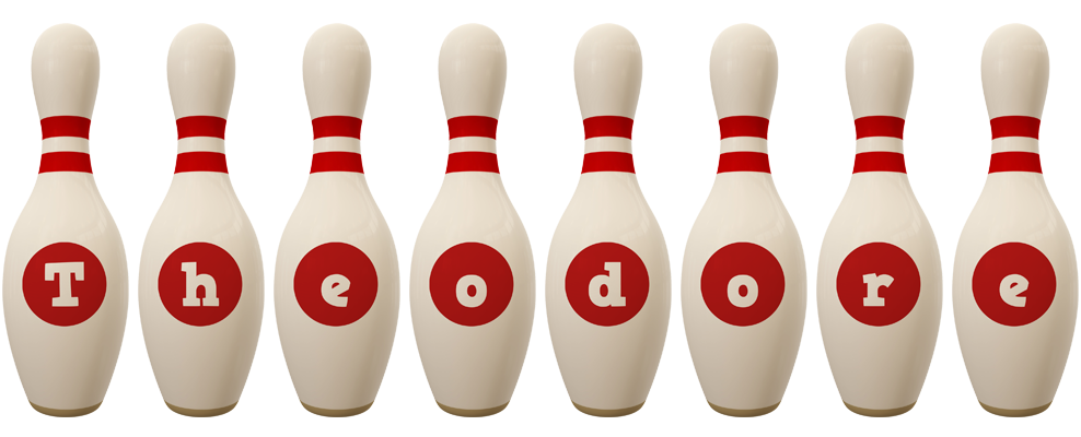 Theodore bowling-pin logo