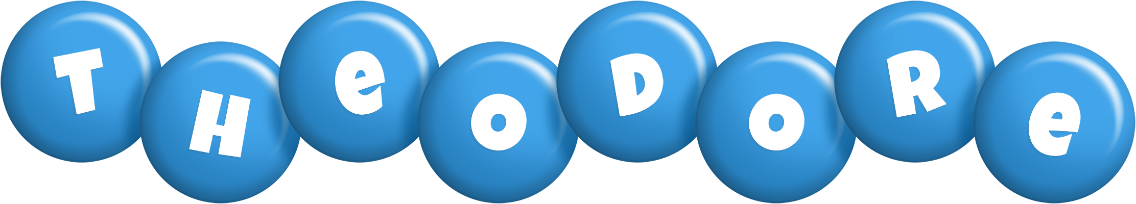Theodore candy-blue logo